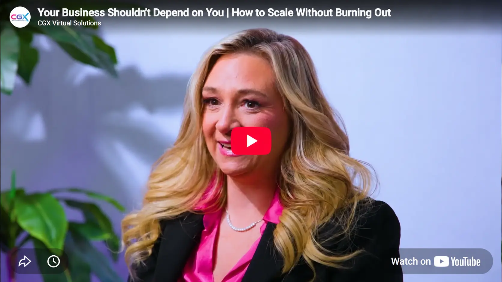 Your Business Shouldn't Depend on You — CGX Virtual Solutions
