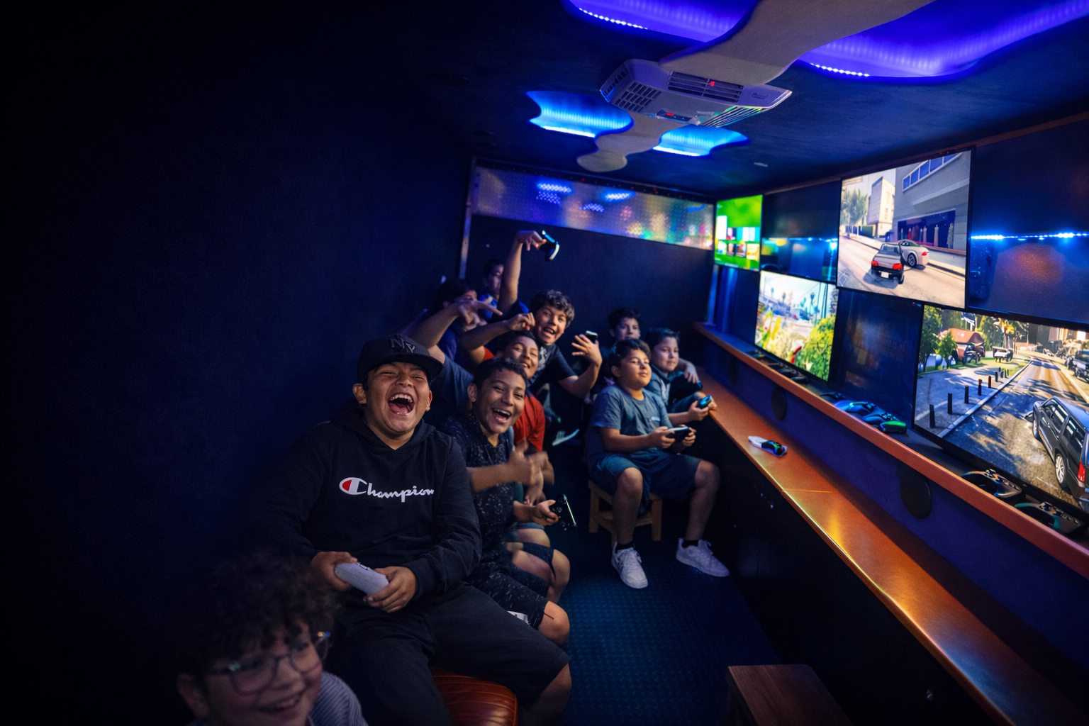 Capture Entertainment mobile Game Truck rental in Orange County