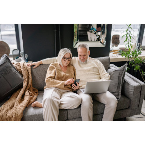 Family reviewing long-term care insurance options