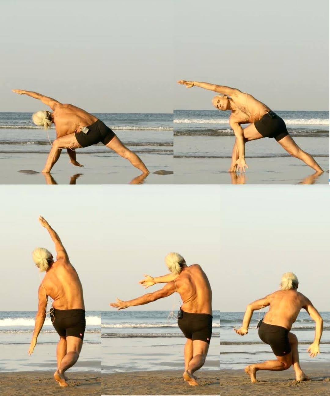 Simon Borg-Olivier teaching hatha yoga physiology
