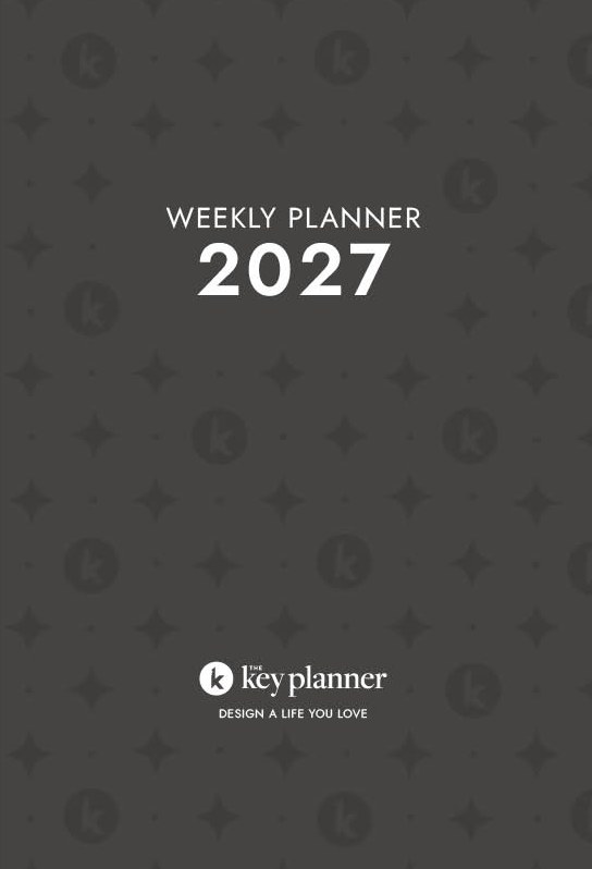 The Key Planner 2027 Weekly Planner, Charcoal cover
