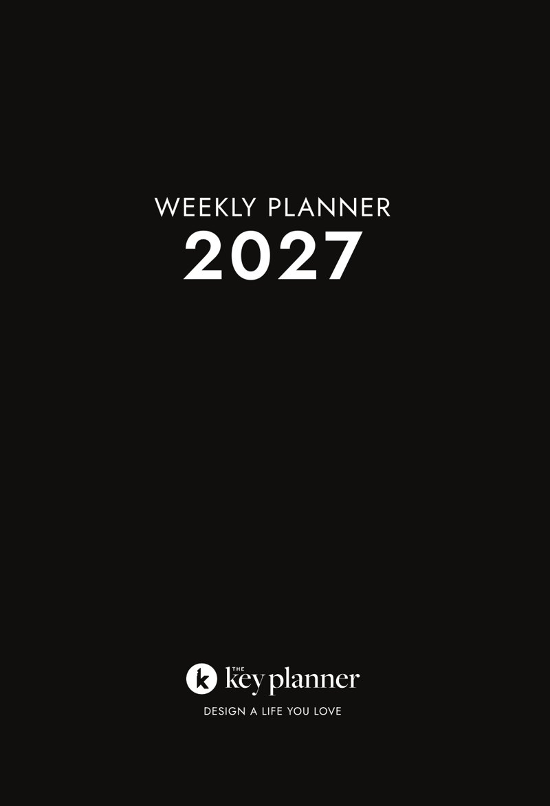 The Key Planner 2027 Weekly Planner, Black cover