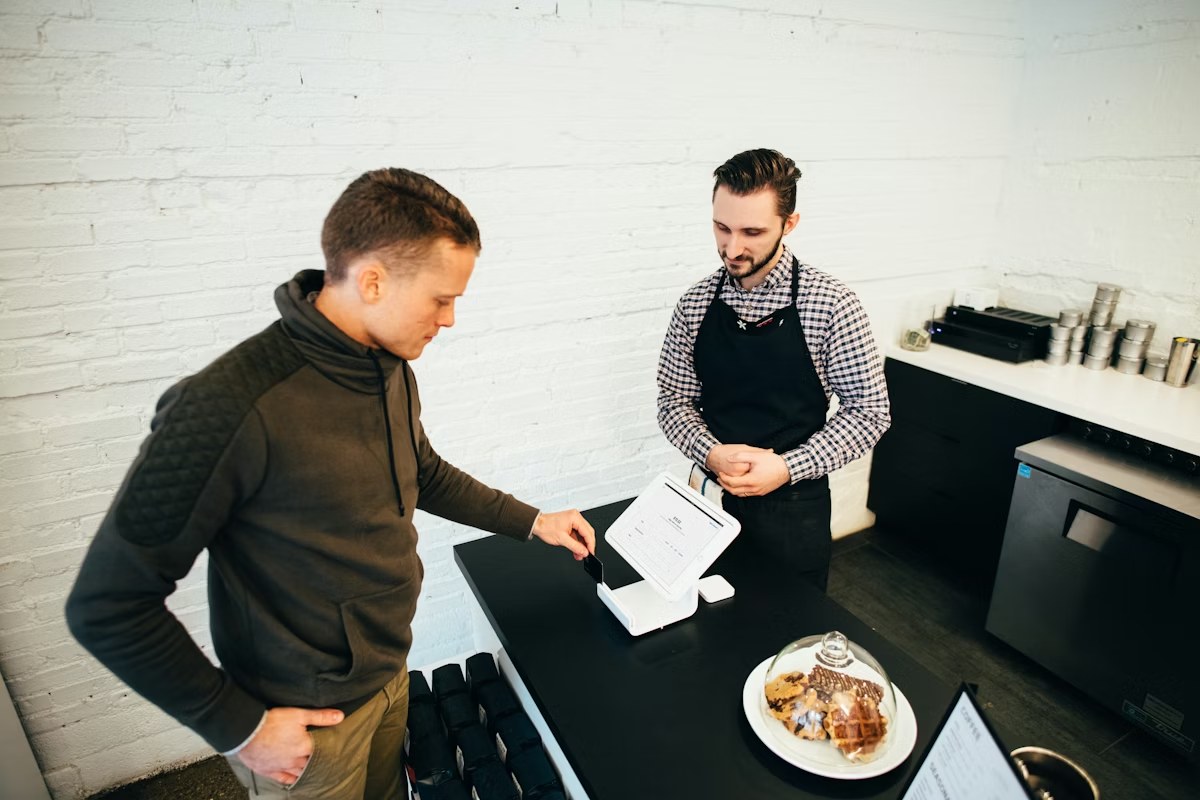 Two business owners closing a deal