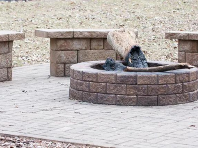paver patios and outdoor fireplaces
