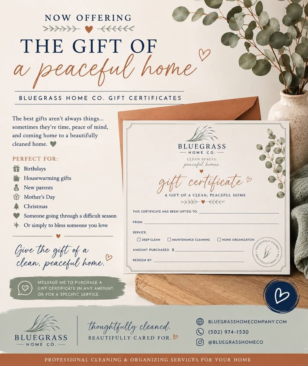 Bluegrass Home Co. gift certificate
