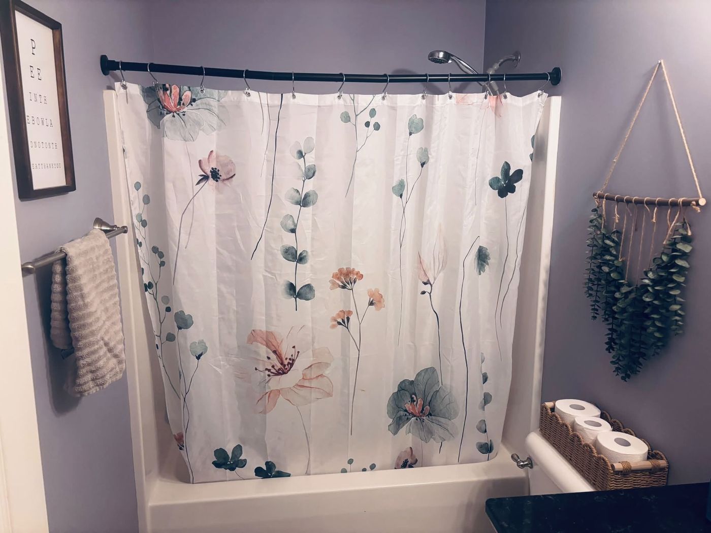 A bathroom cleaned and reset
