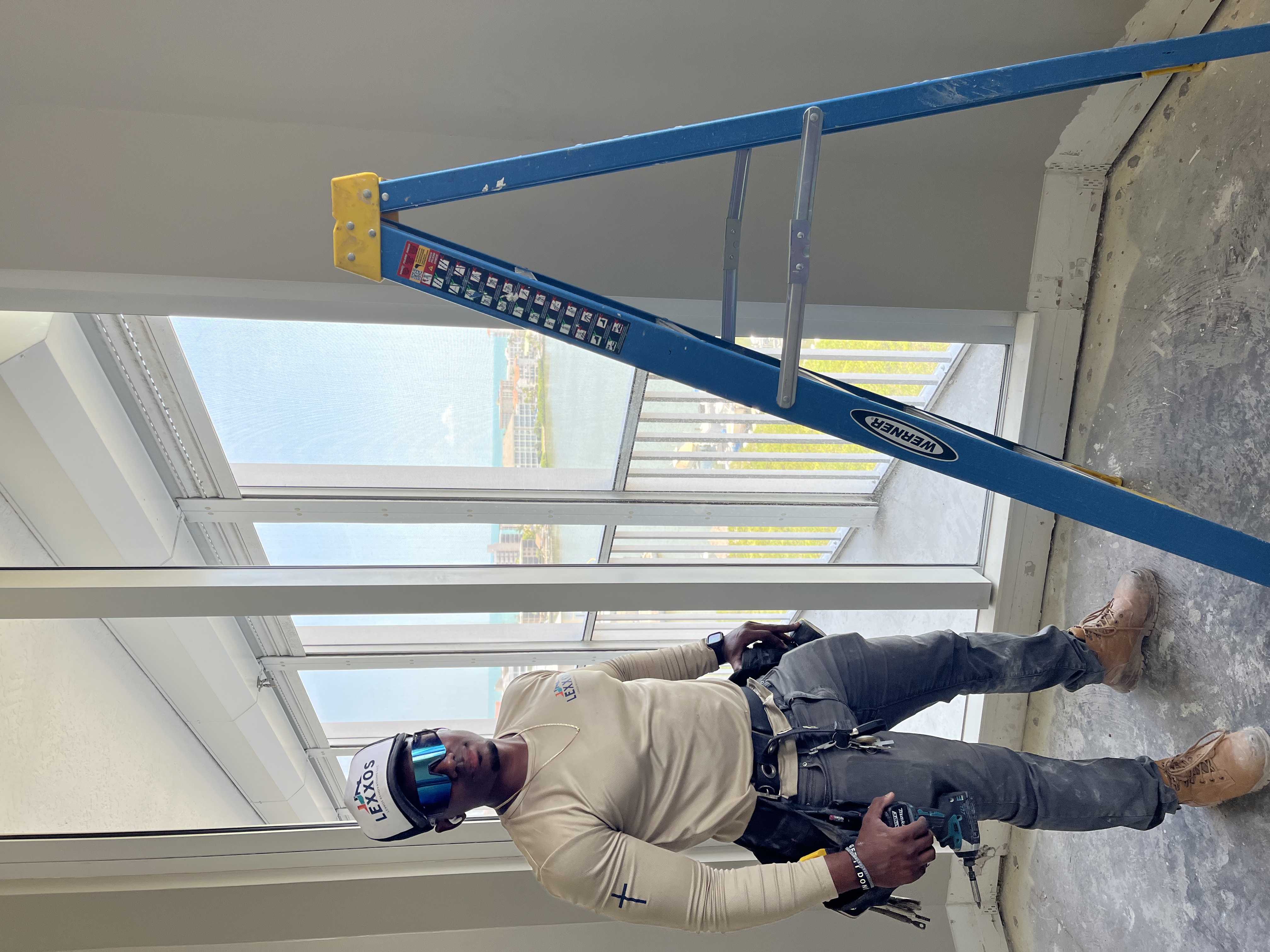 Lexxos team member working at a property