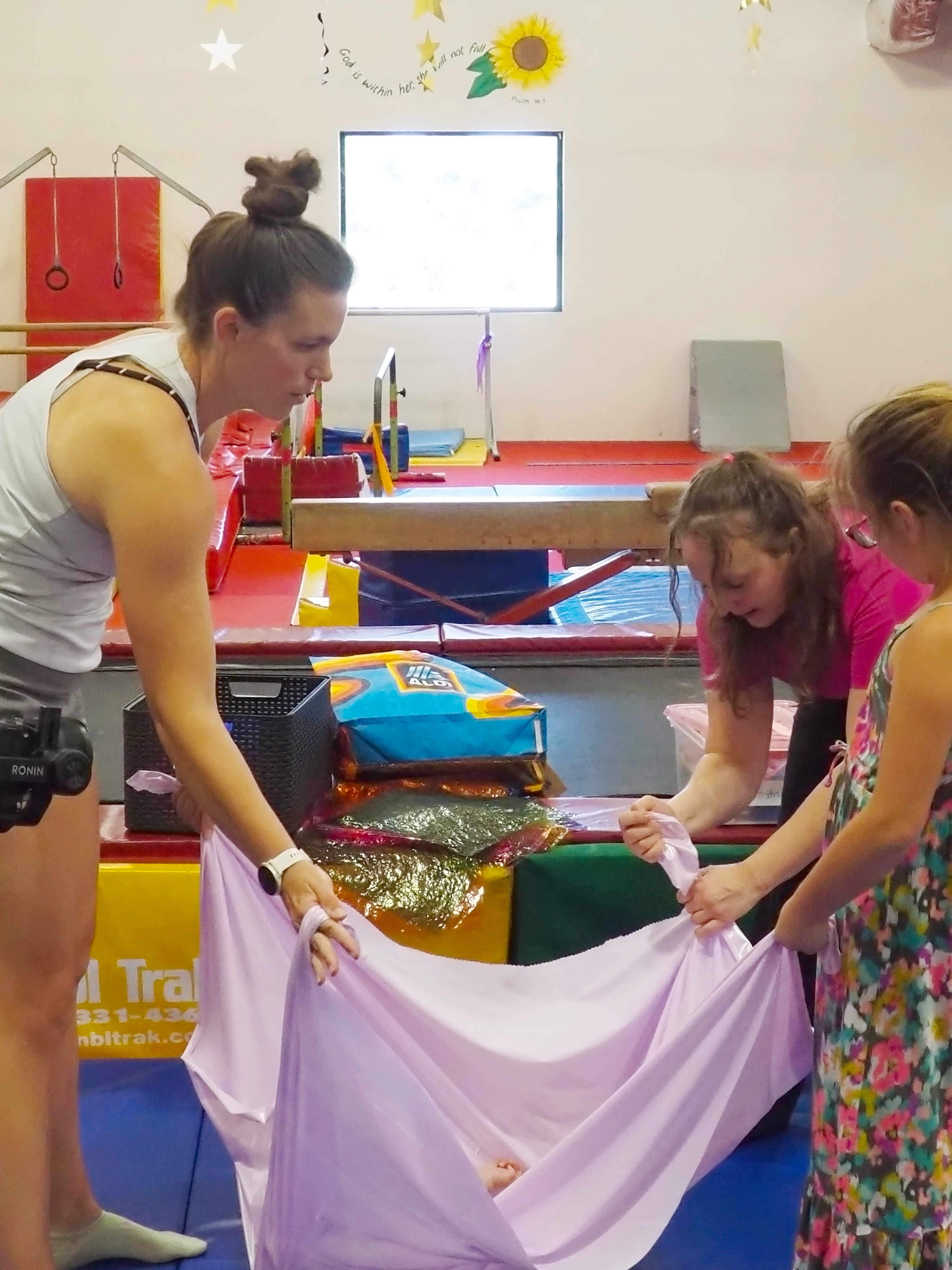 Parent and child participating in Born to Move
