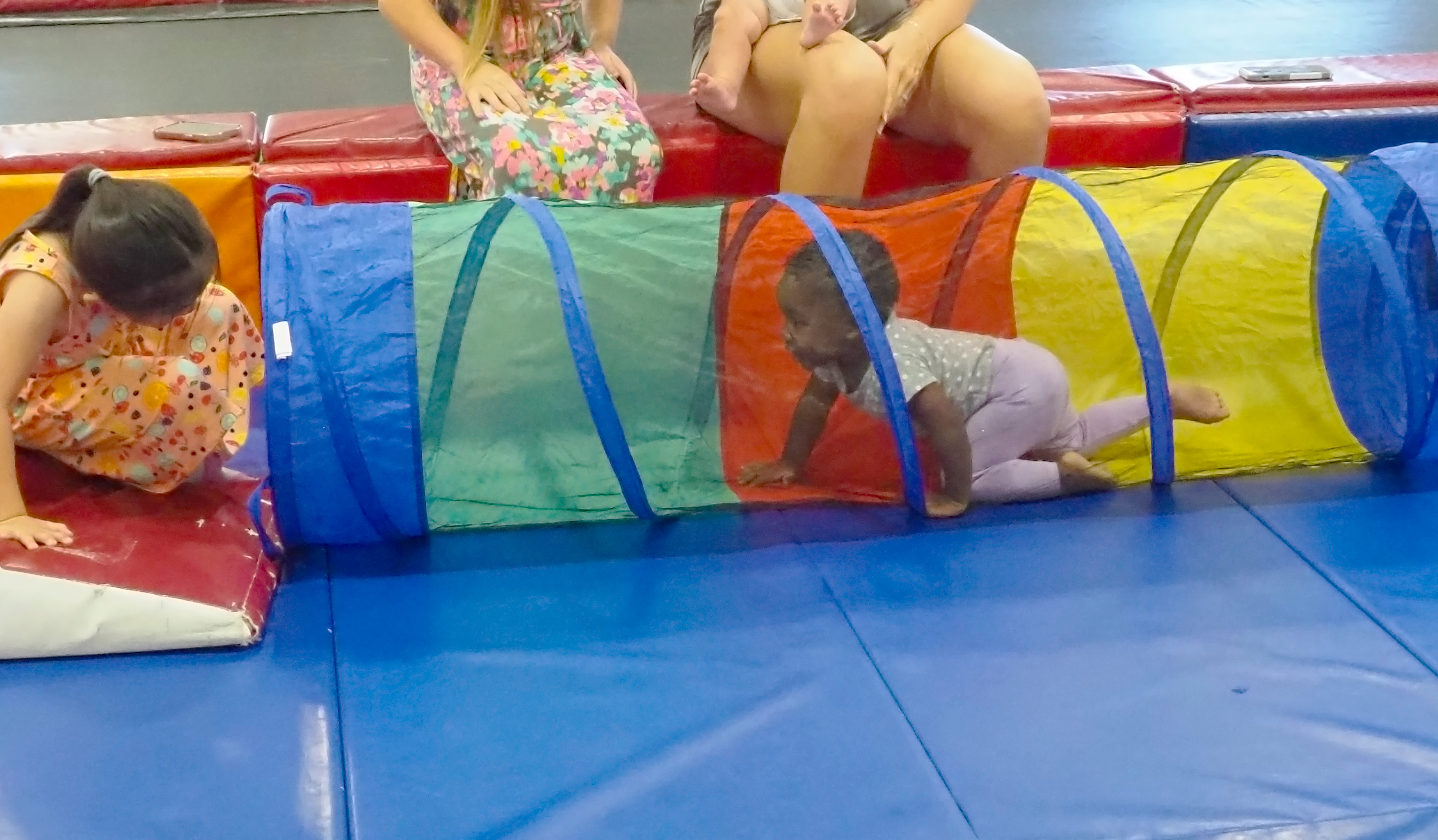 Child participating in movement and play