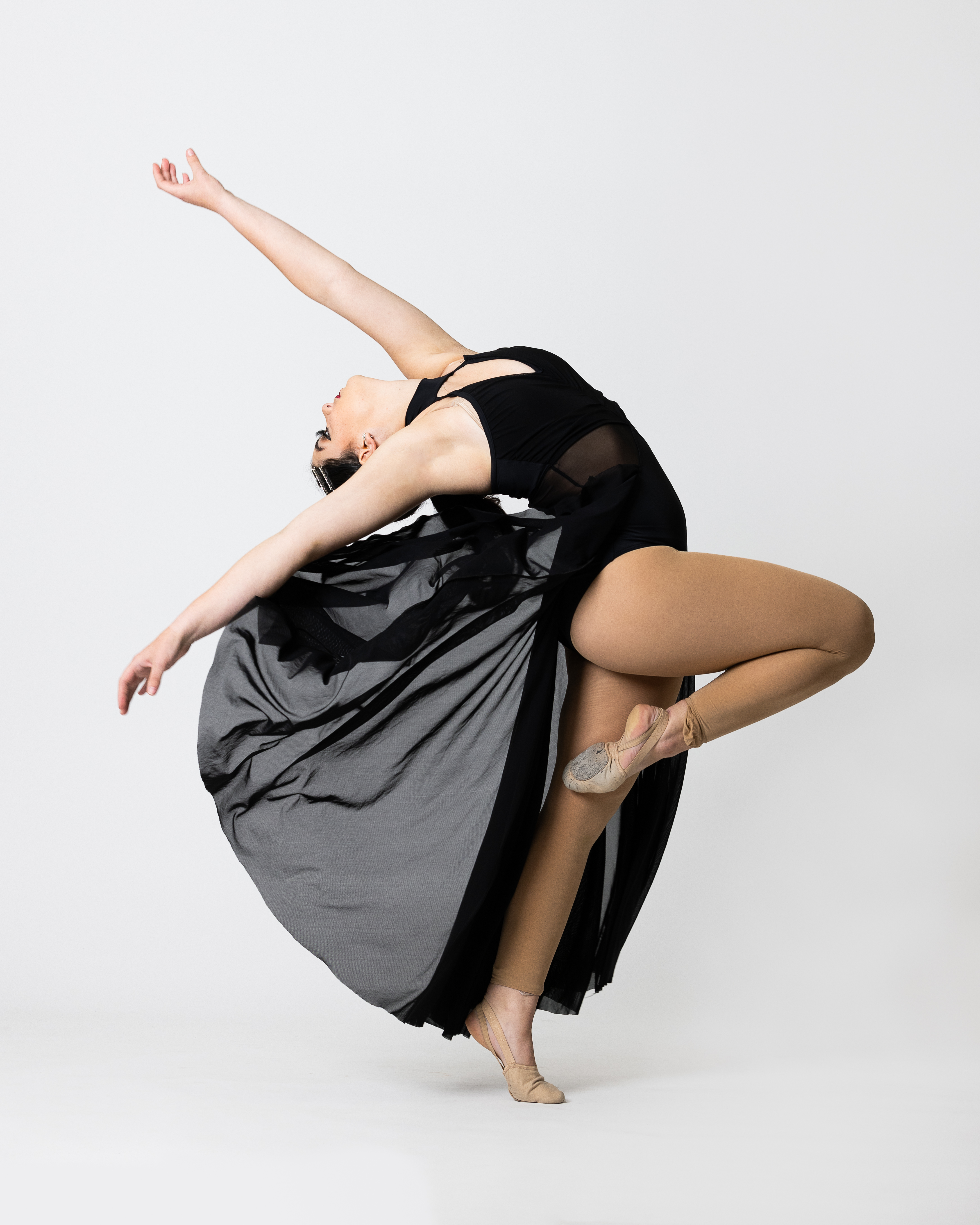 Students practicing dance movement