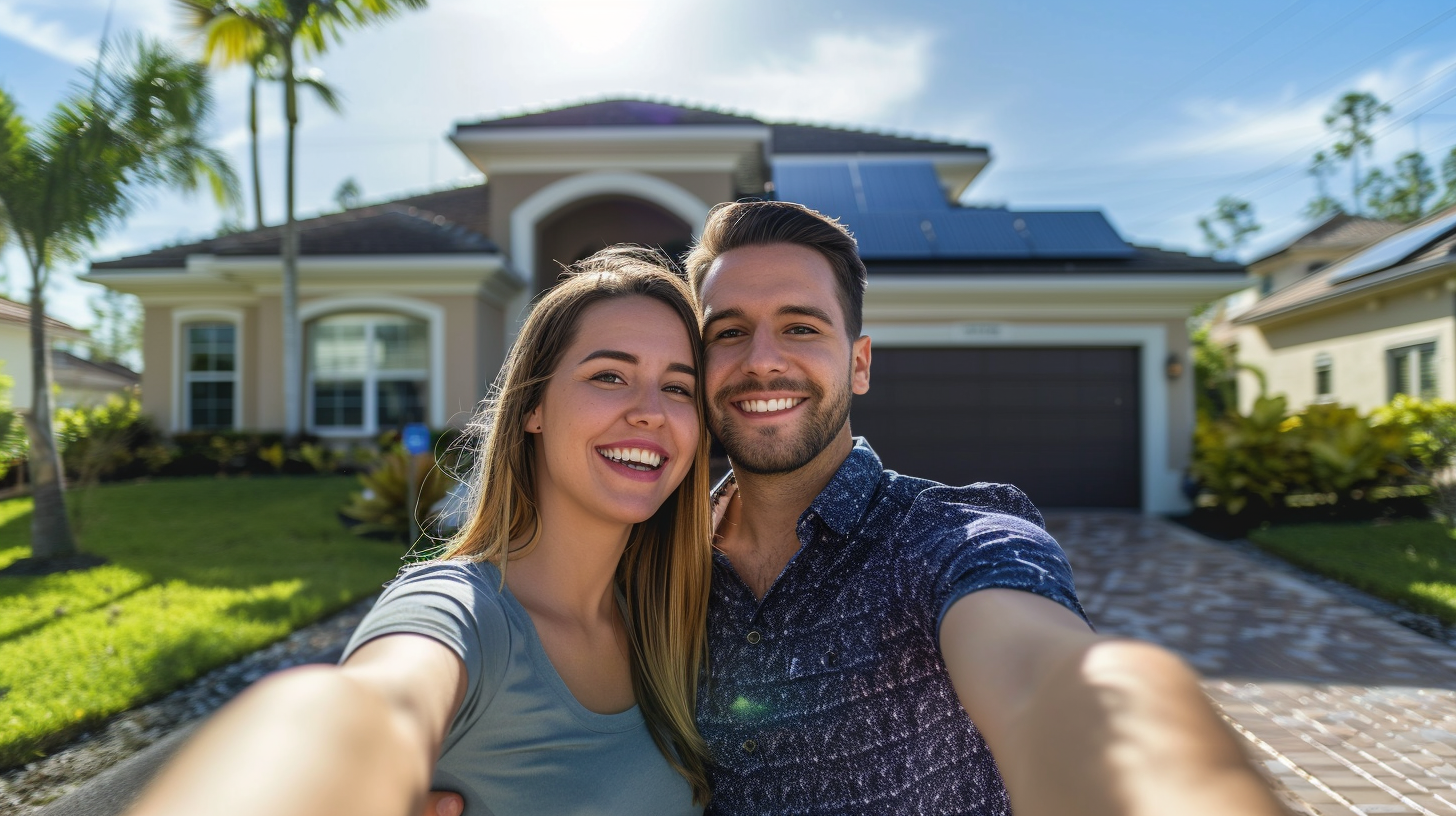Soligo grid-tied solar system with battery installed in residential garage