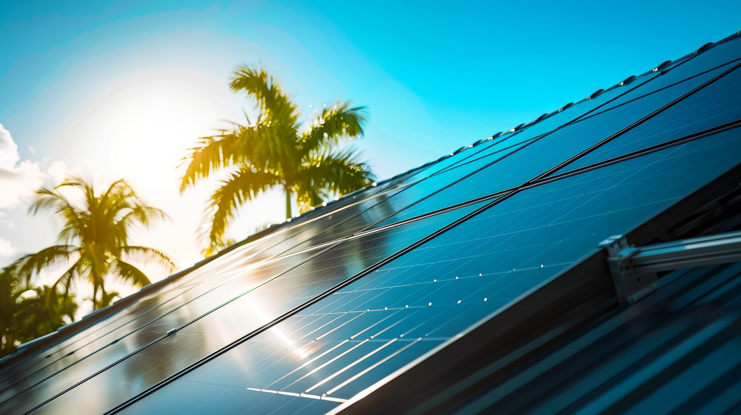  Soligo licensed solar contractor finishing solar install on Florida home