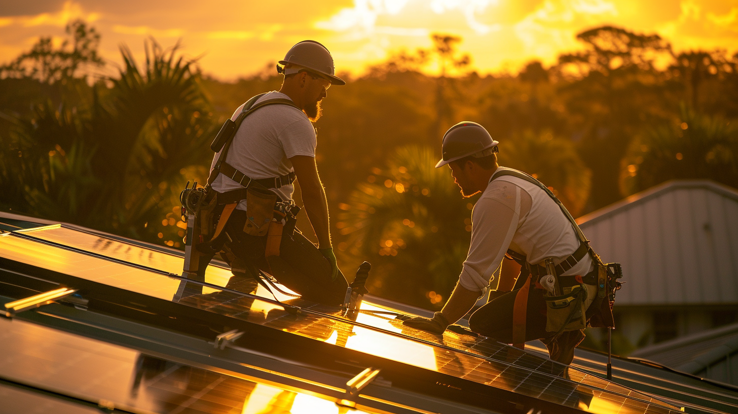  Soligo licensed solar contractor installing rooftop panels
