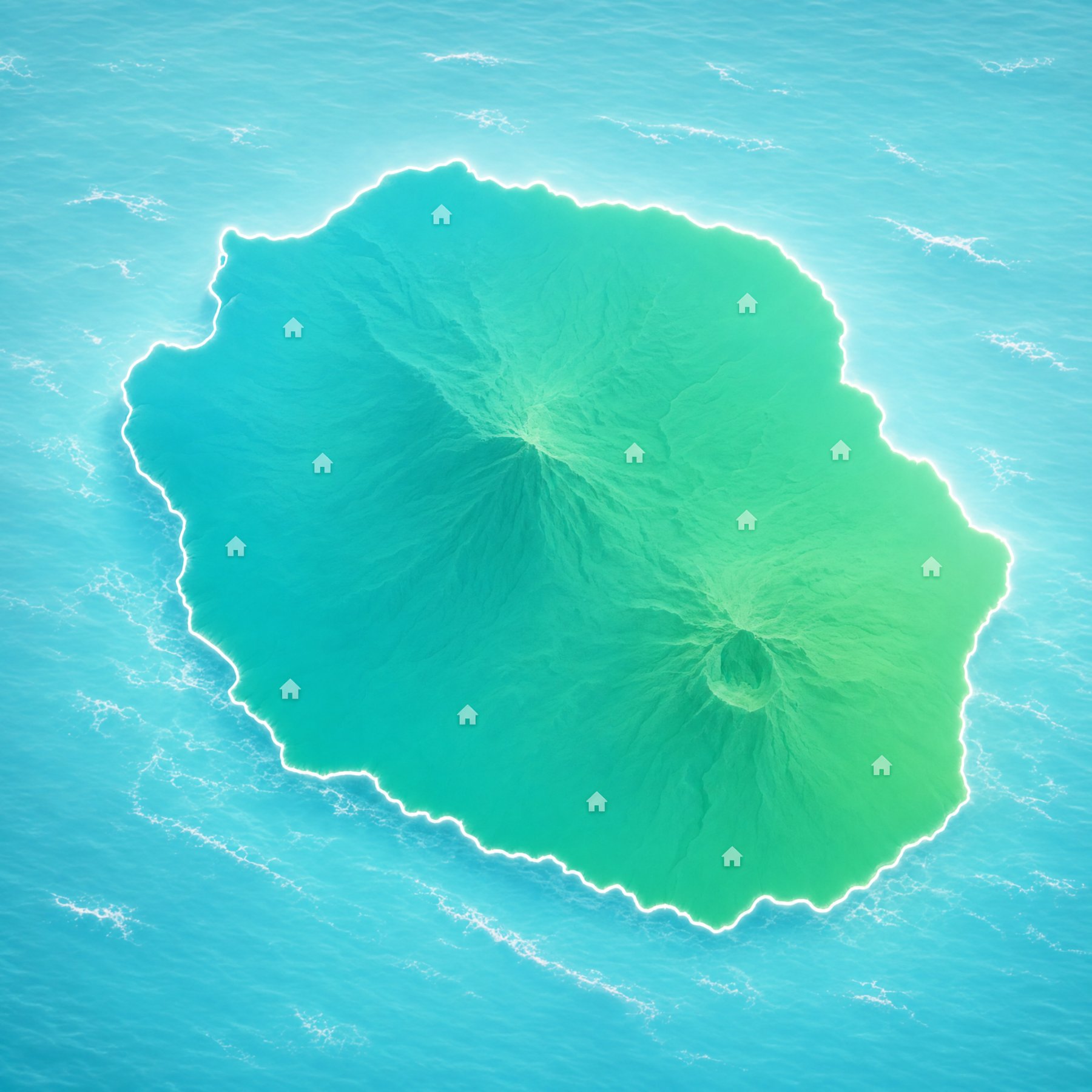 Carte de La Réunion entièrement couverte par Elsa Services