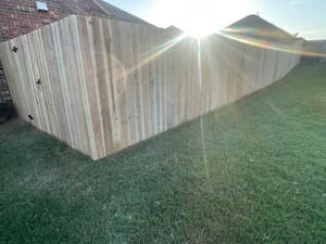 Stockade Fence in Edmond
