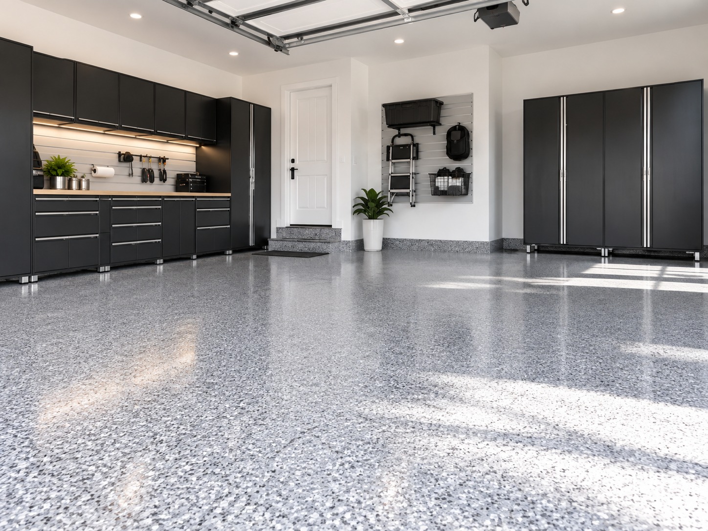 Finished garage floor
