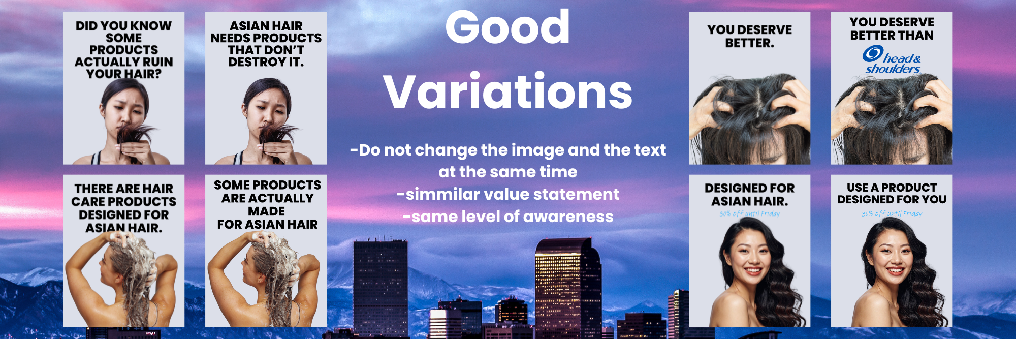 single variable adjustments to ad template single variable adjustments to ad template