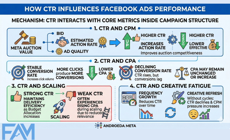 facebook ads master - how CTR affects your meta ads performance under andromeda 2026