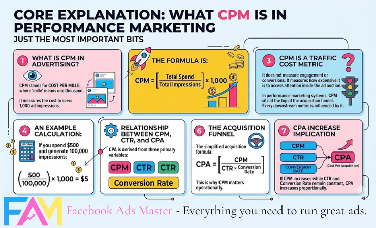 What CPM is on Meta Ads, and how it affects performance. Facebook Ads Master