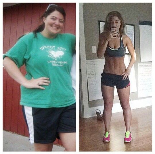 Before and After fitness ad example