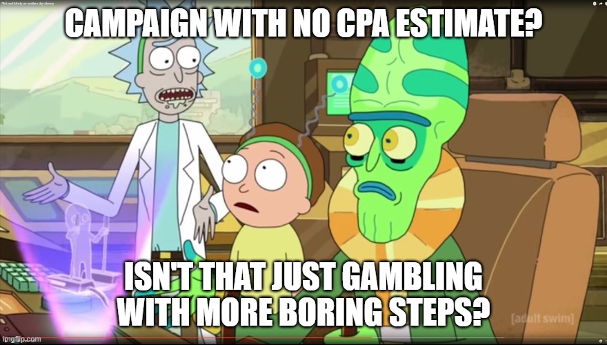 you need to set a CPA estimate to know profitability meta ads