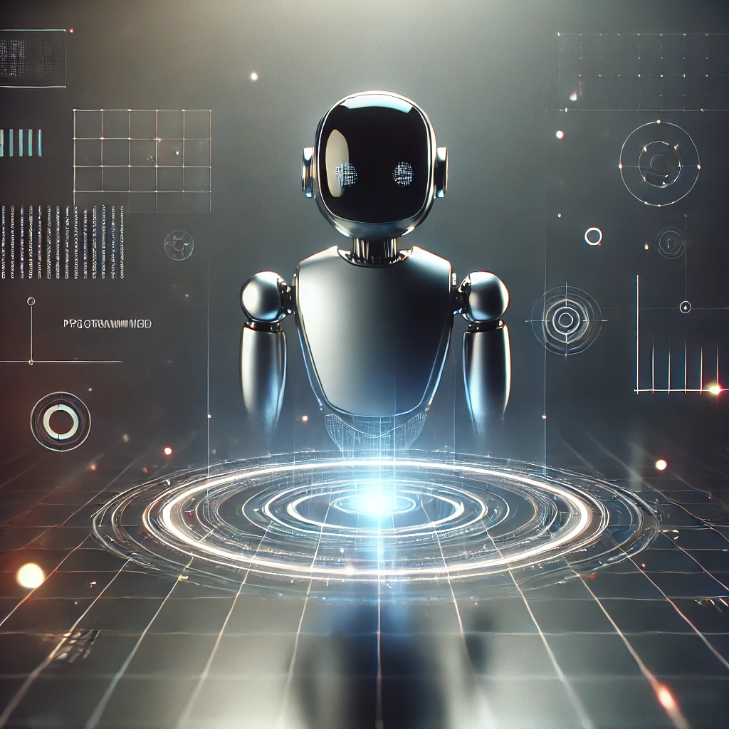 Robot Being Programmed - AI Assistant Basic