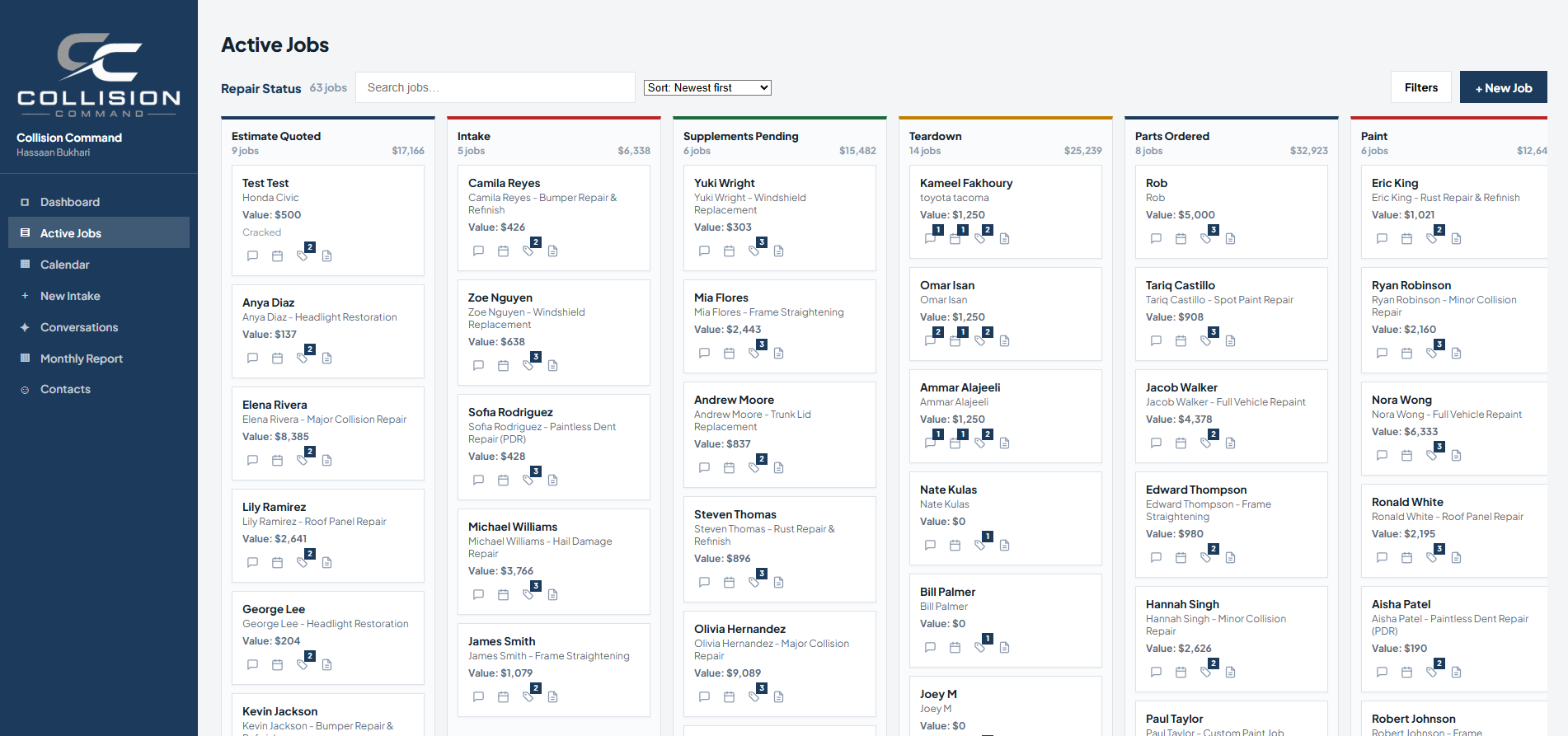 Dashboard Right Preview