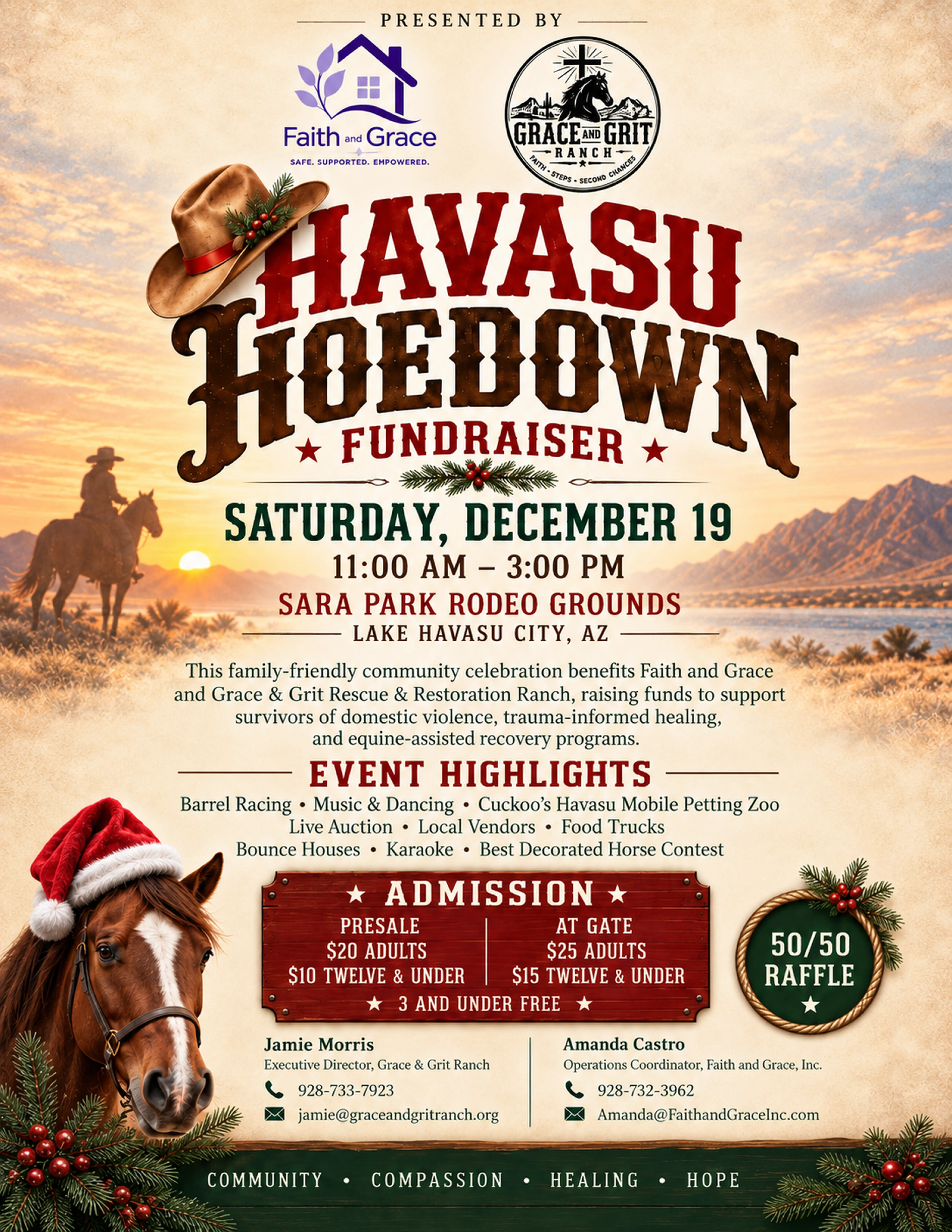 Havasu Hoedown fundraiser event artwork