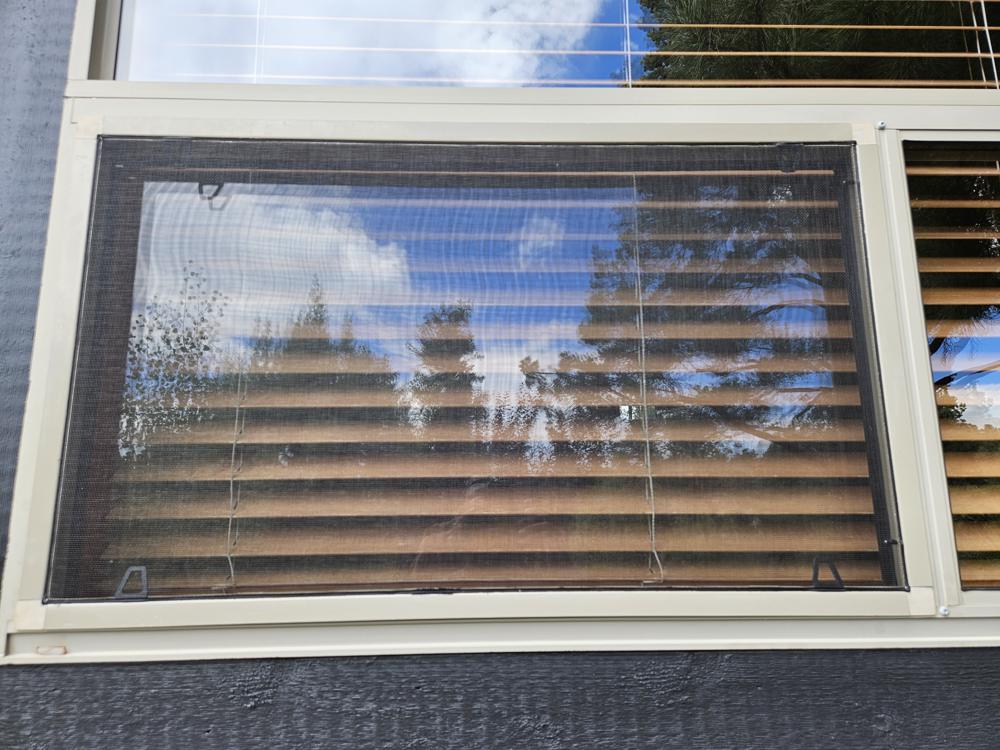 Freshly rescreened window