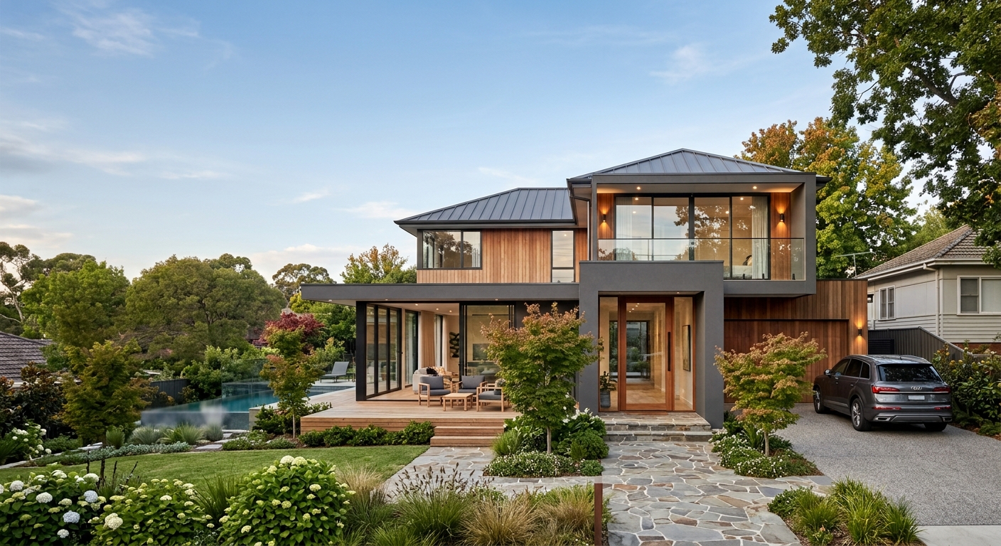 Custom home built by H&N Building Group