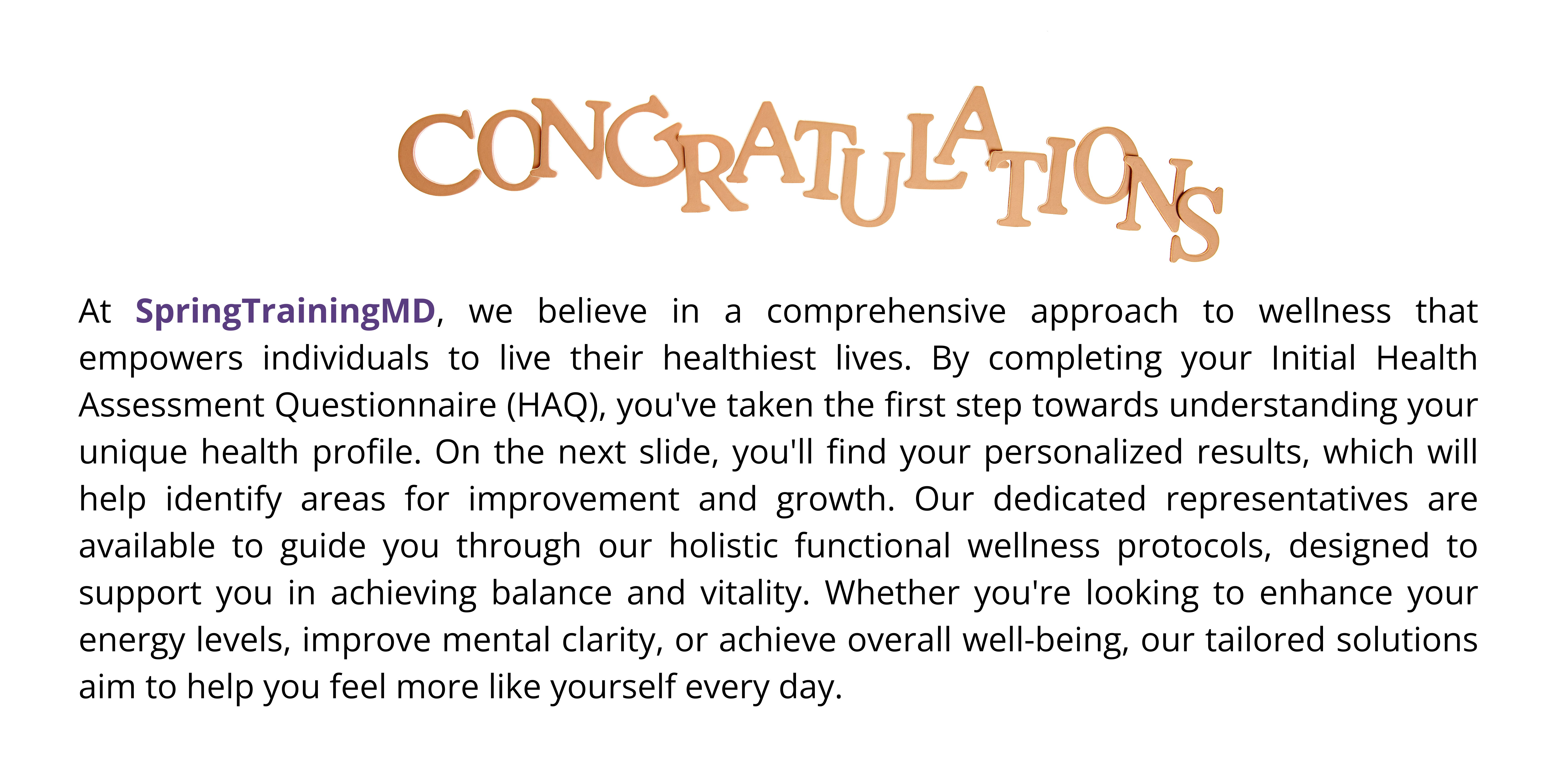 Congratulations