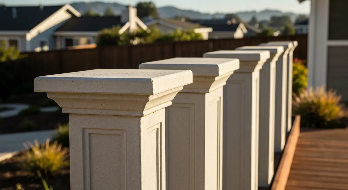 Decorative precast balustrades and trim
