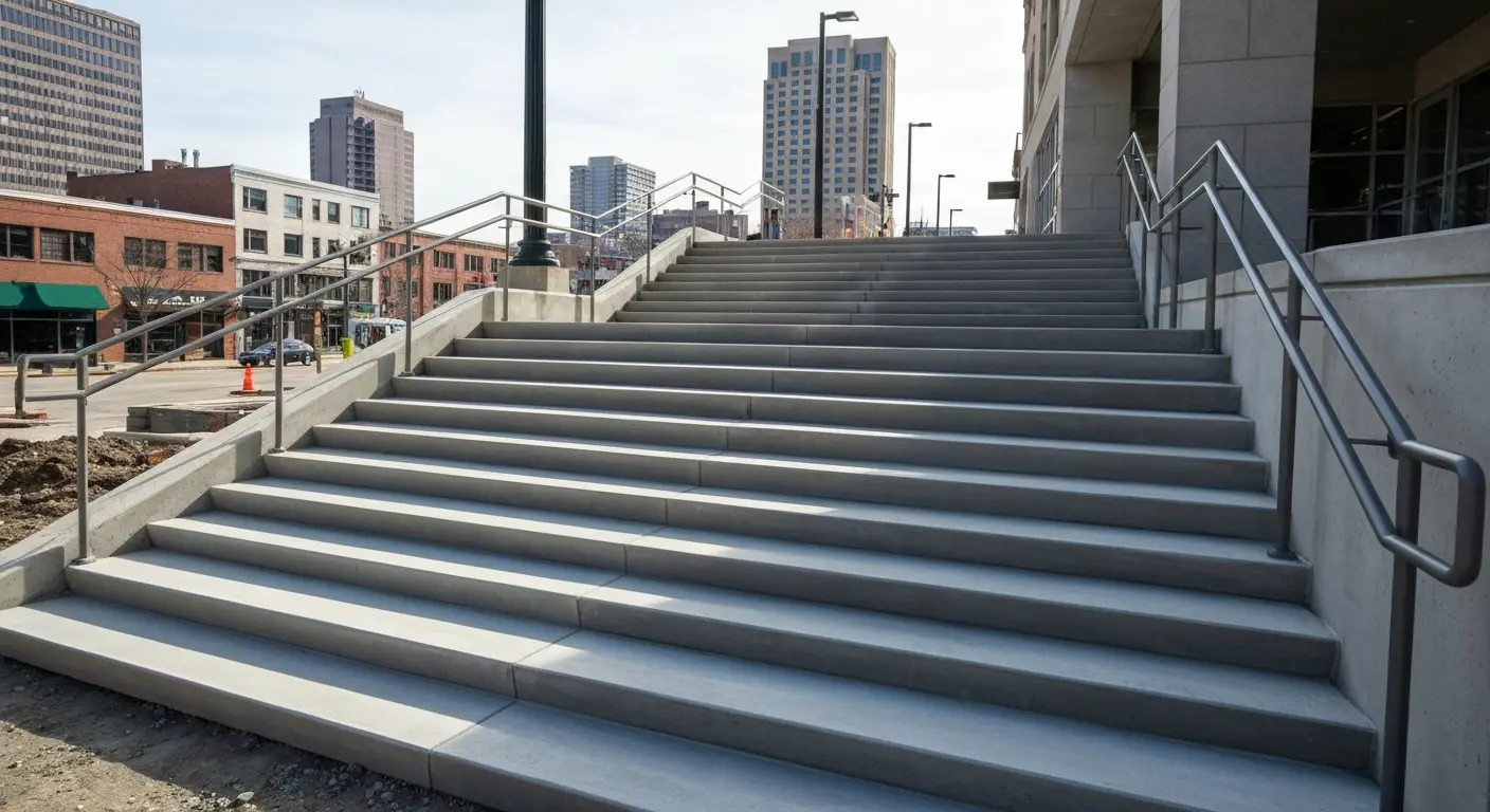 Precast stair assembly