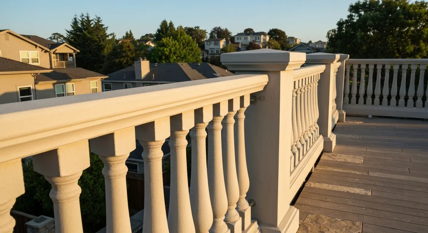 Precast balustrade railing