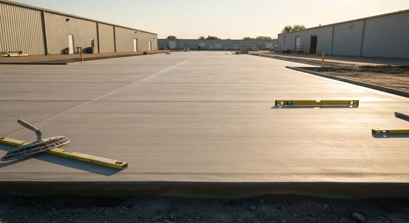 Commercial concrete slab