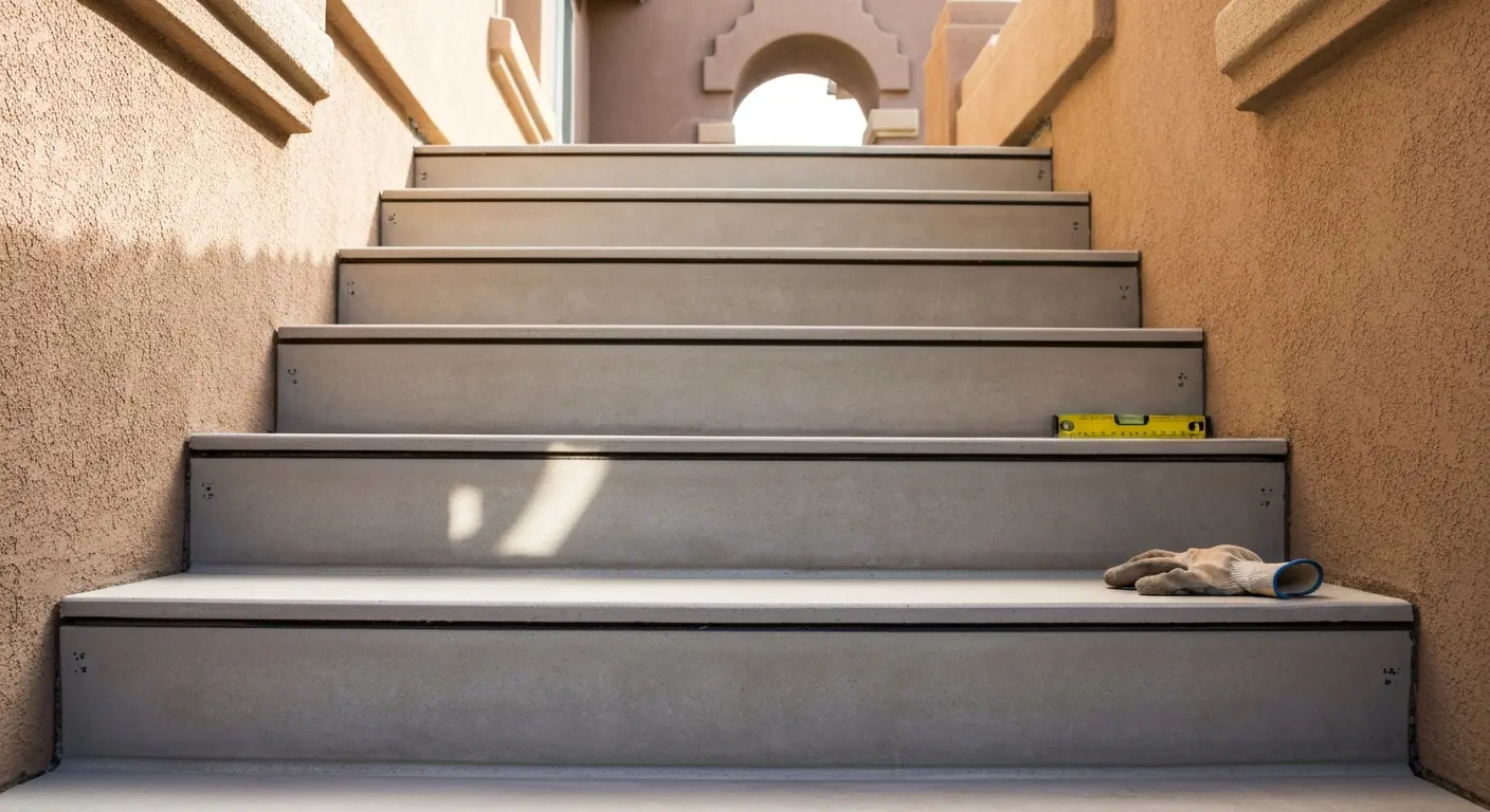 Precast stair installation