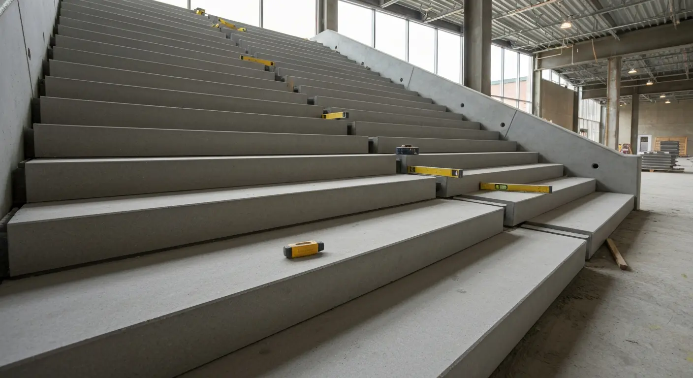 Precast stair treads
