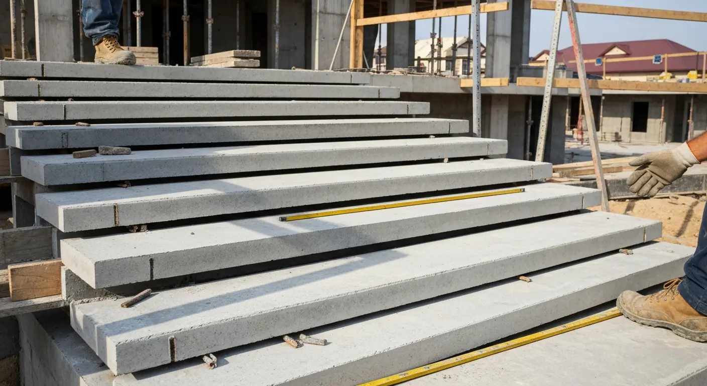 Precast stair tread system