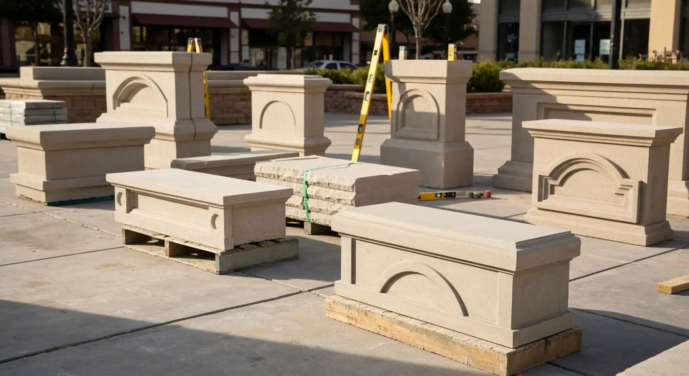 Custom precast architectural elements