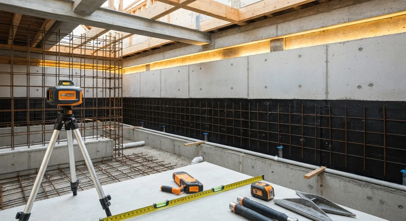 Residential basement construction