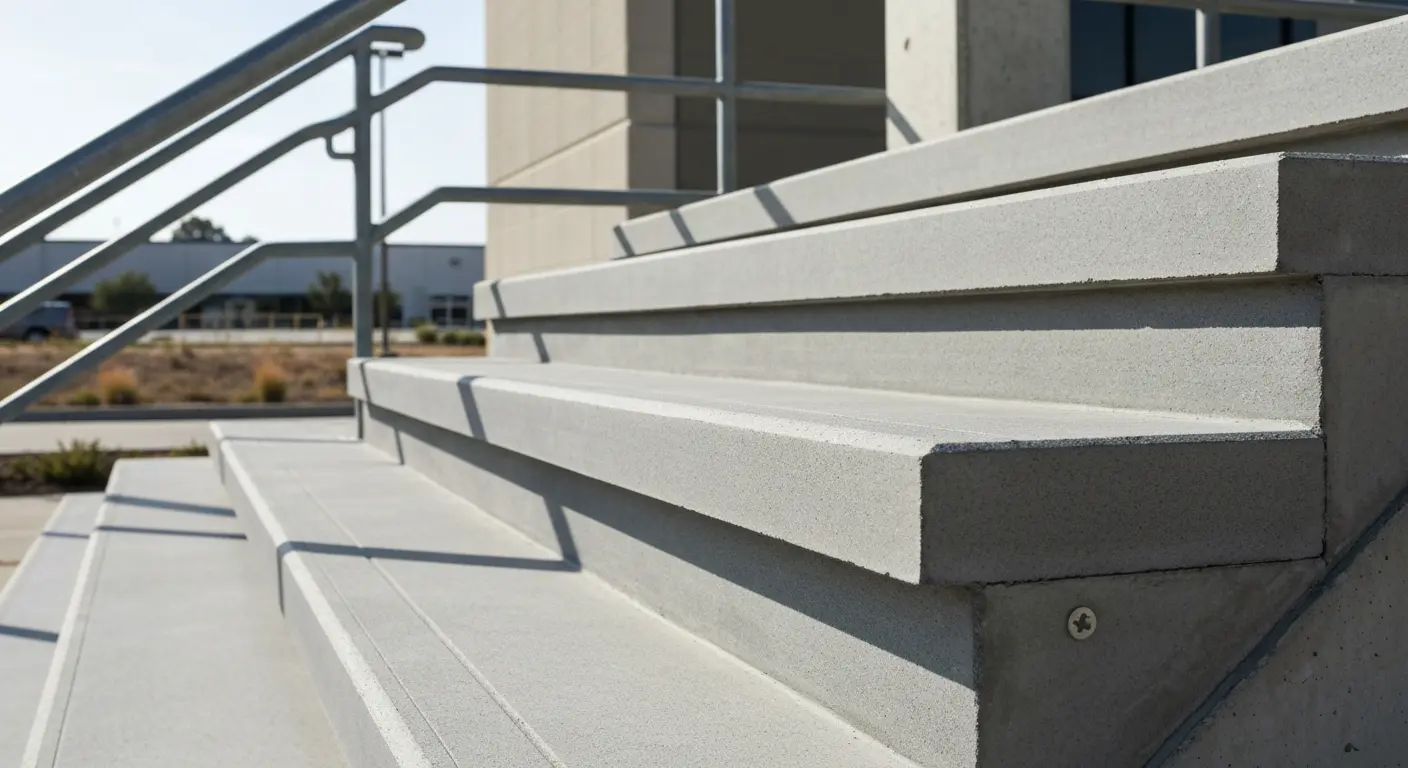 Precast concrete stair treads