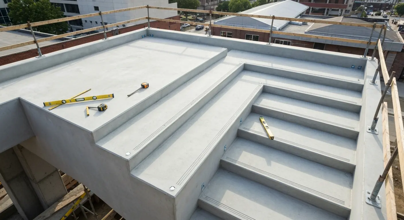 Precast stair and balustrade system