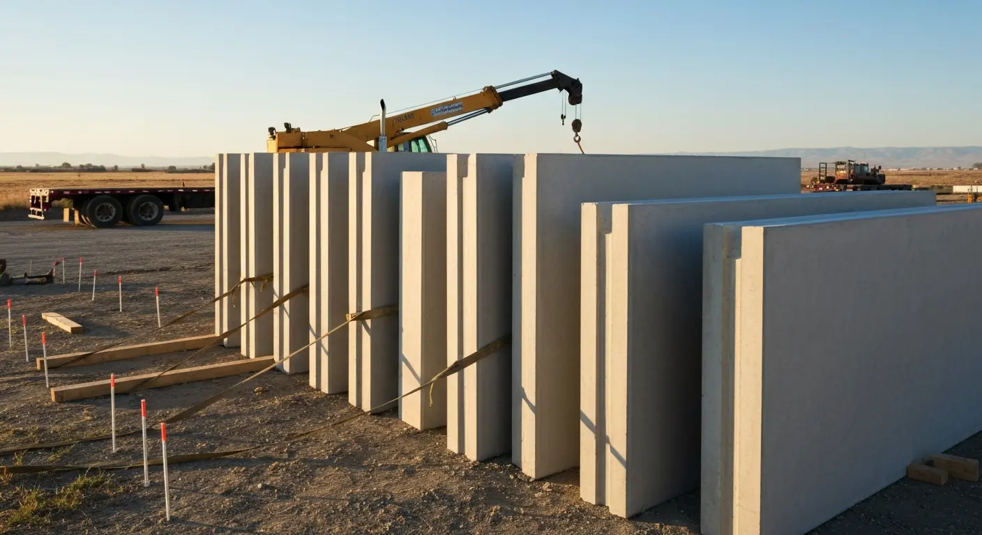 Precast columns installation