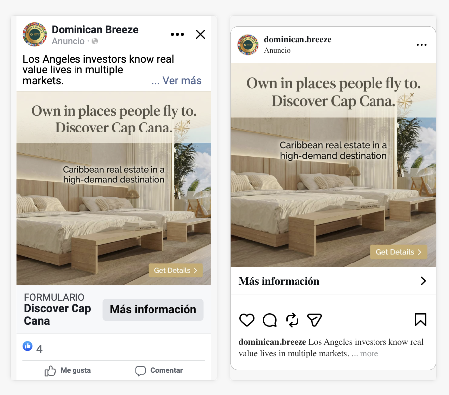 Campaña en Meta — JamesWV