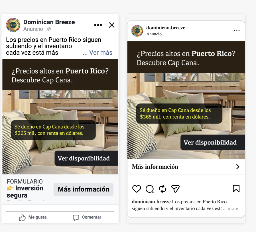 Campaña en Meta — JamesWV