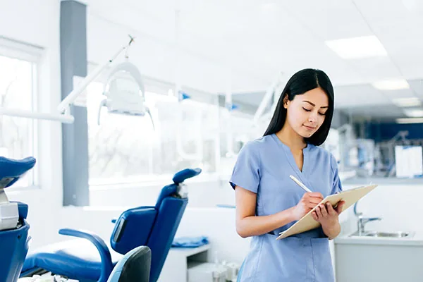 Dental & Med Spa professional using All Set