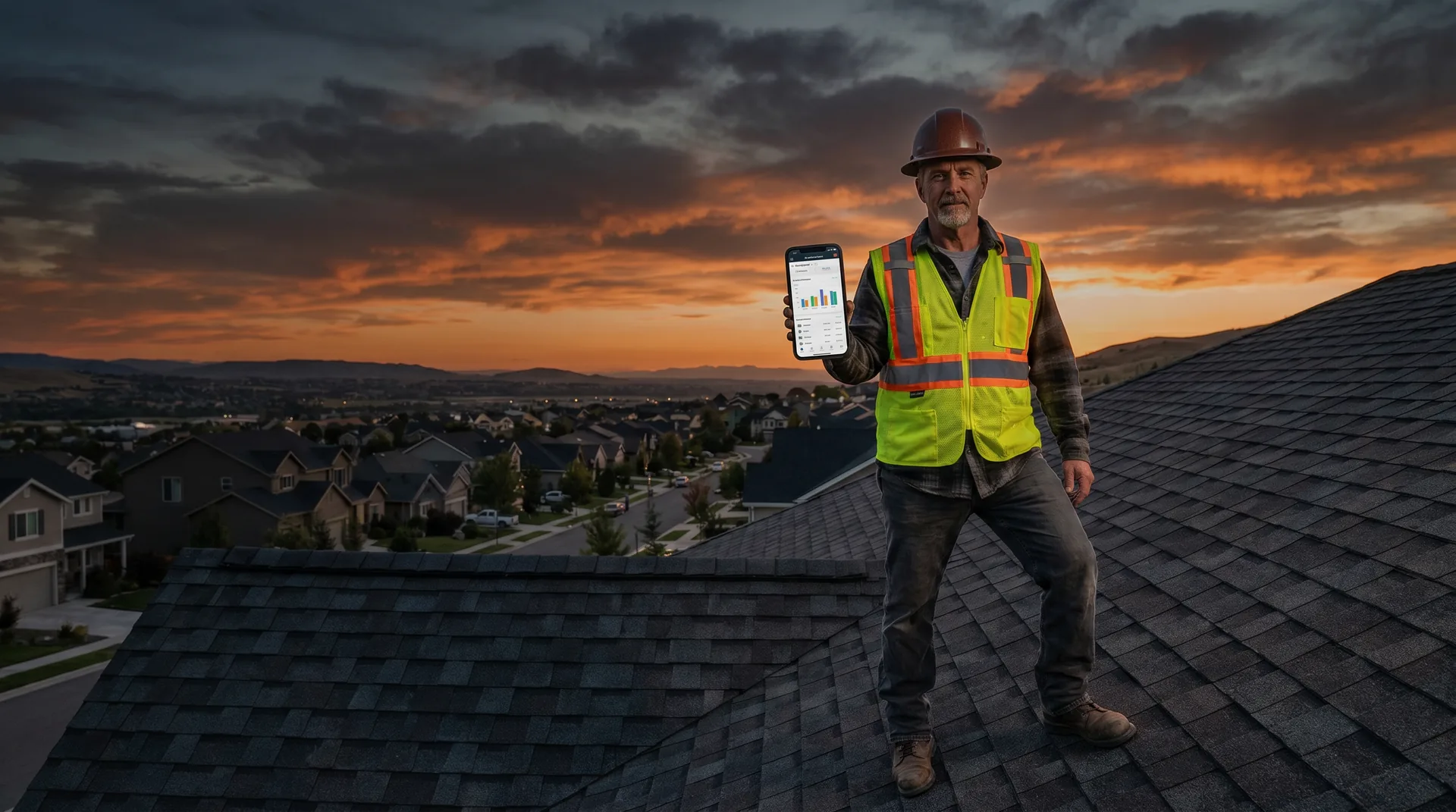 Roofing professional using All Set