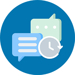 Time and Communication Icon