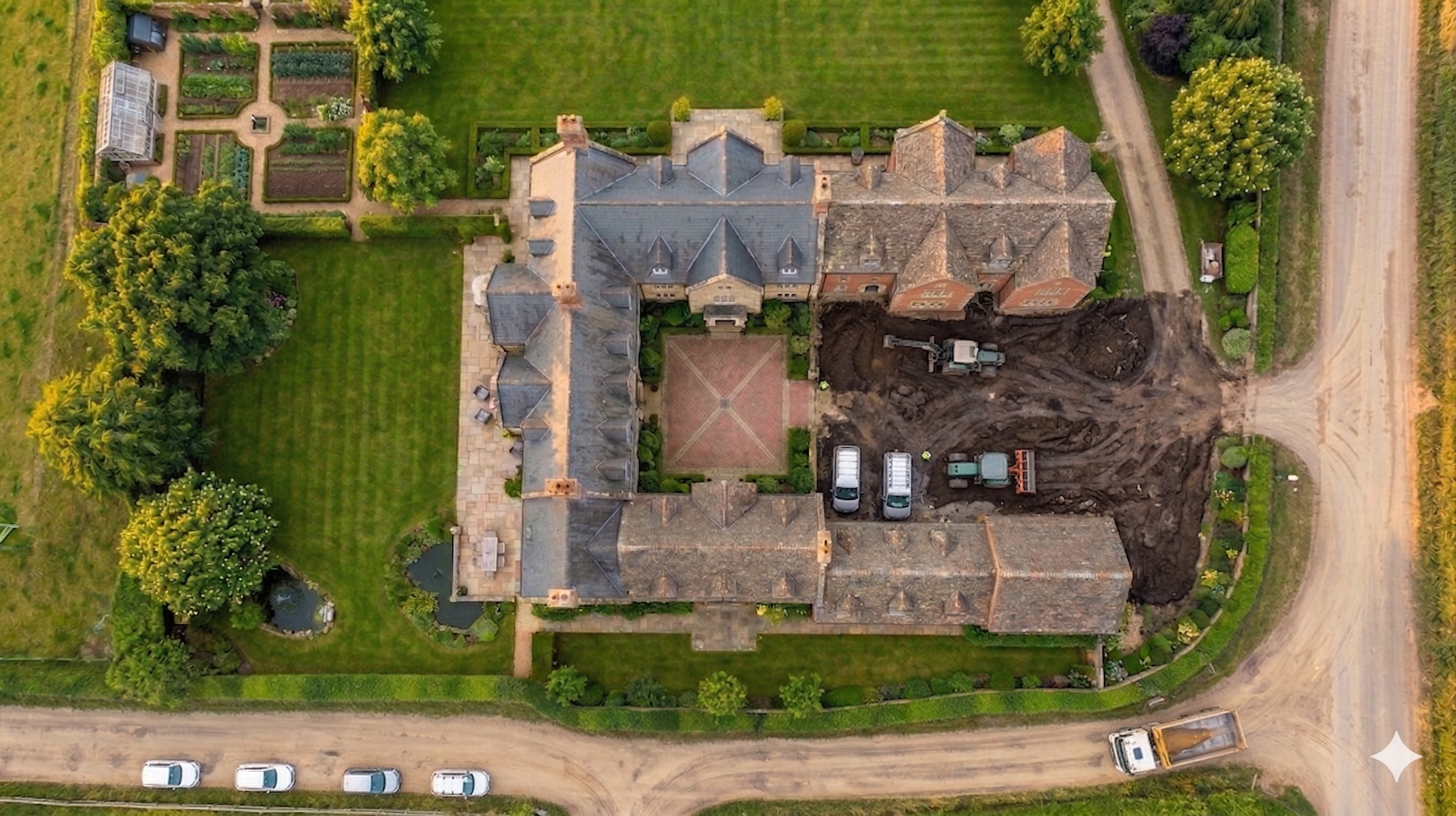 Driveway grading work