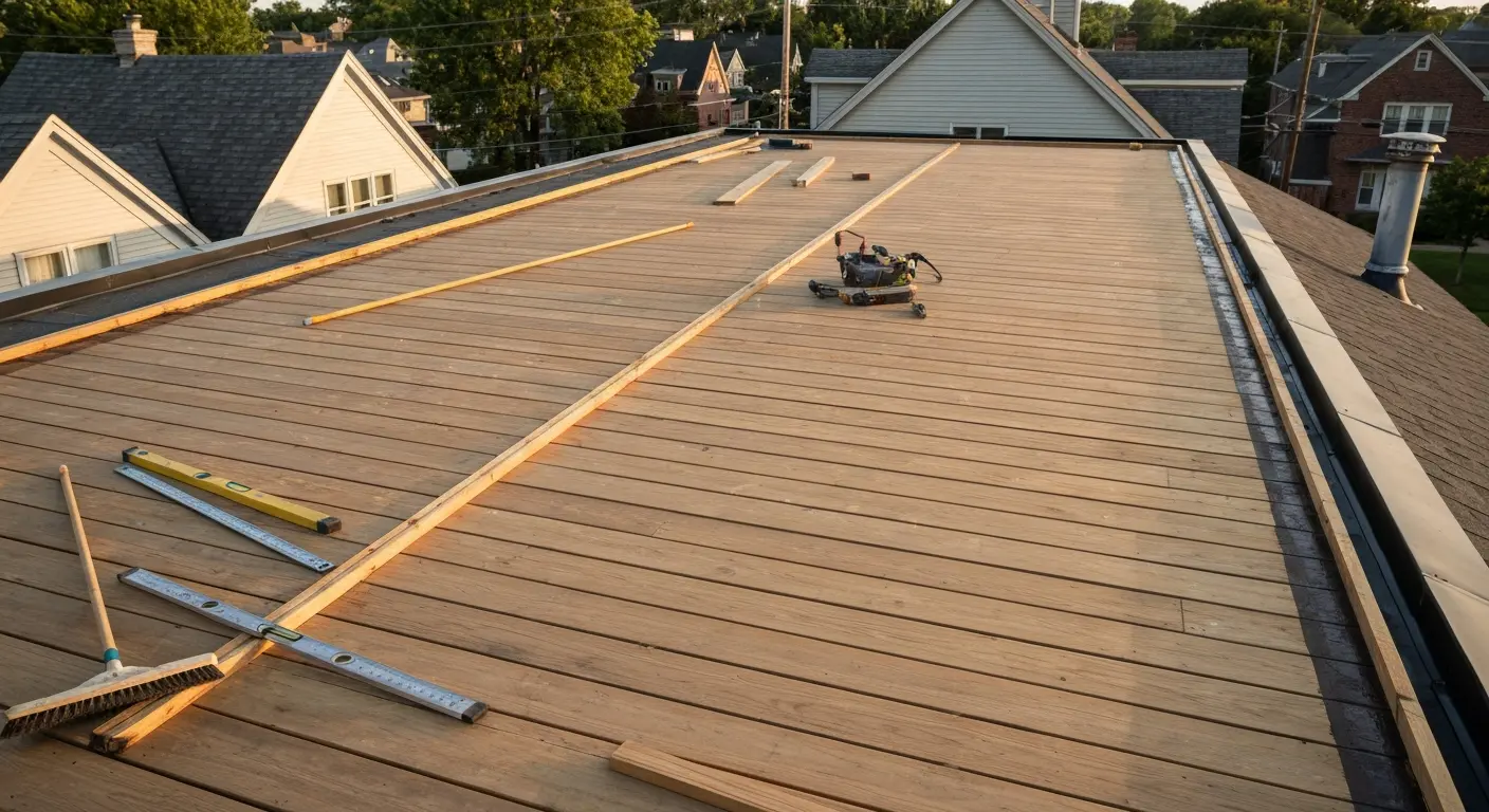 Roof deck preparation and repair